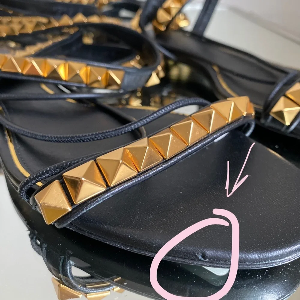 VALENTINO GARAVANI No Limit Rockstud Ankle-wrap Gladiator Sandals $1,900